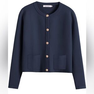 Women’s Navy Blue Cardigan